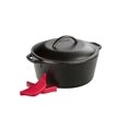 thumbnail image 1 of Dutch Oven Lodge L8DOL3HH41PLT de hierro fundido de 5 litros con soporte de asa, 1 of 5