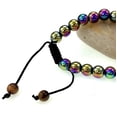 thumbnail image 2 of Round Rainbow Magnetic Hematite Bracelet, Good for Healing and Energy or Arthritis Pain Relief, Promotes Healthy Blood Circulation, 2 of 2
