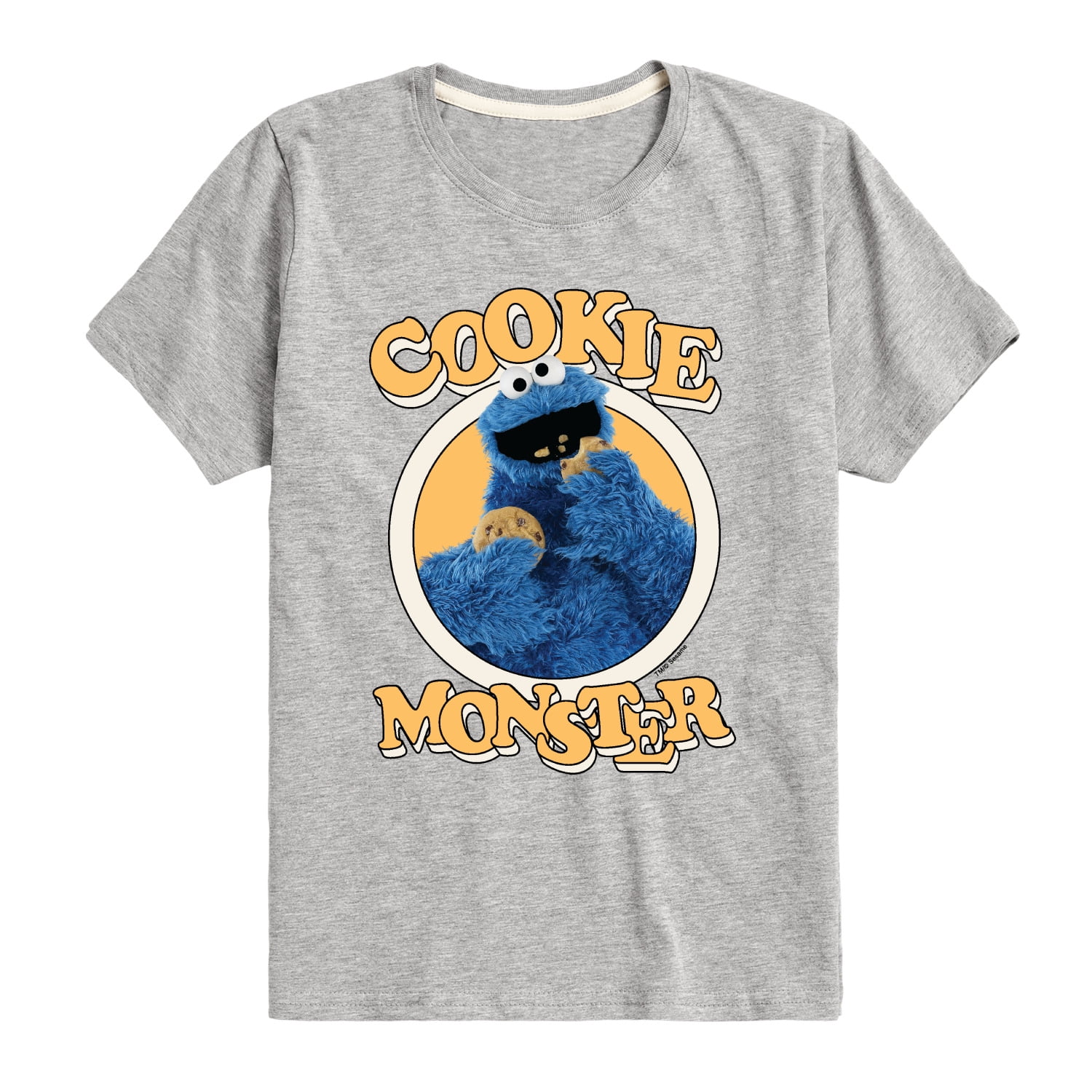Sesame Street - Cookie Monster Eating Short Sleeve Graphic T-Shirt