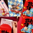 thumbnail image 5 of Chinese Year Red Envelope Wrap Paper Set Exquisite Imitation Flat Embroidery Design For Festive Celebrations, 5 of 5