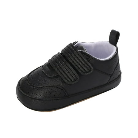 BOBOGOJP Baby Girl Gifts Spring Autumn Soft Bottom Non Slip Comfortable Shoes Kids Running Shoes (Black 6)