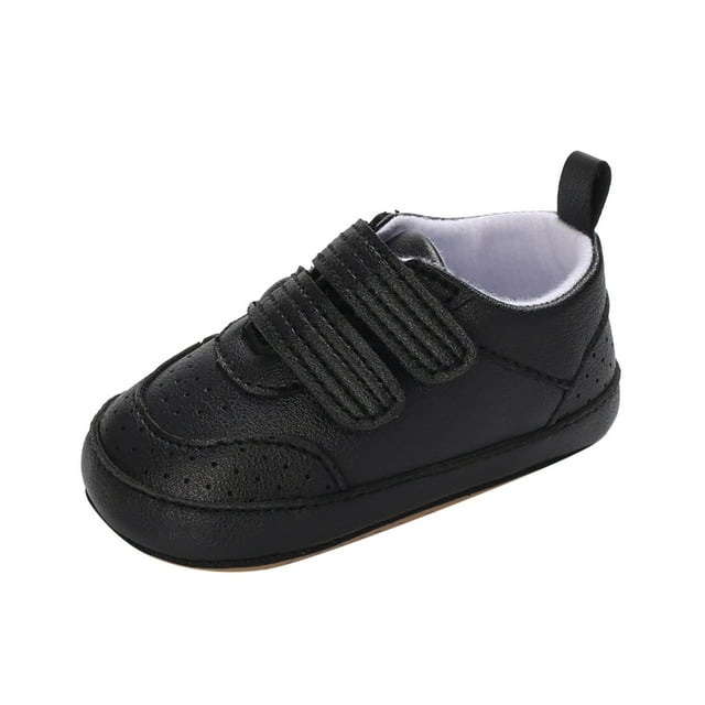 XDZJLR Infant Sneakers Spring And Autumn Children Toddler Boys Girls Flat Bottom Non Slip Comfortable Double Hook Loop Solid Color Style Sneaker