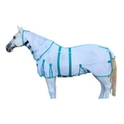 Challenger Horse Light Summer Spring Airflow Scrim Sheet Fly Sheet Mesh Neck White 73140