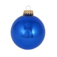 thumbnail image 2 of Glass Christmas Tree Ornaments - 67mm / 2.63" [8 Pieces] Designer Balls from Christmas By Krebs Seamless Hanging Holiday Decor (Shiny Victoria Blue), 2 of 5