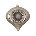 thumbnail image 2 of 8" Gold Glittered Retro Reflector Shatterproof Christmas Onion Ornament, 2 of 7