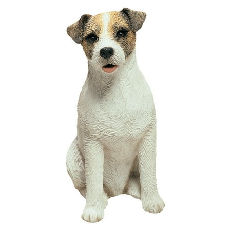 Sandicast Mid Size Brown/White Jack Russell Terrier Sculpture