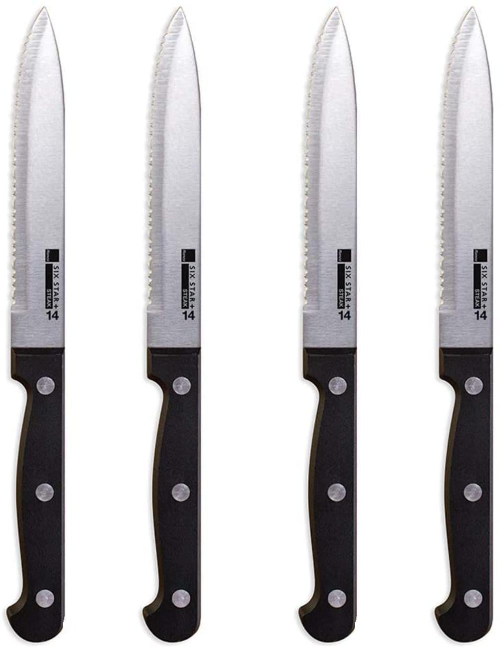 Ronco 25 Piece Steak Knife Set, Stainless Steel Serrated Blades ...