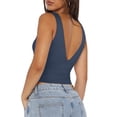 thumbnail image 4 of Wycnly Summer Saving Tank Top for Women Gym Tops for Women Going out Deep V Neck Slim Fit Tunic Tops Cute Solid Sleeveless Top Ladies Sleeveless Shirt, 4 of 7