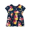 Garanimals Baby & Toddler Girls Jumbo Floral Print Babydoll Short Sleeve Tee, 12M-5T