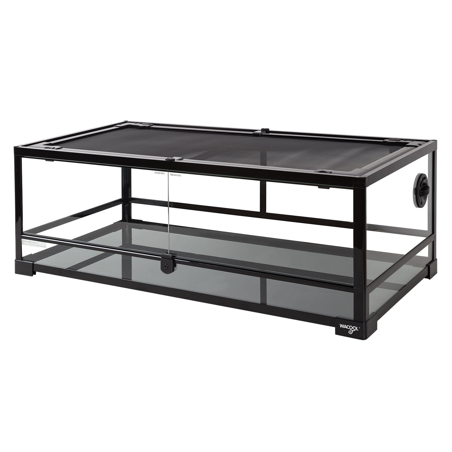 REPTIZOO Extra-Low Full Tempered Glass Reptile Terrarium, 36L x 18W x 12.6D, Easy Assembly