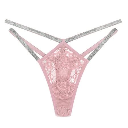 Upioiwer Ladies Underwear Womens Briefs Sexy Shining Waistband Women Black Lace Thong And G String Panties Women S Seamless Underwear Finetoo Lace Post Partum Undies Womens Underwear Thong Skinnygirl