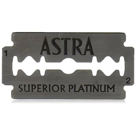 - astra platinum double edge safety razor blades ,100 blades (20 x 5)