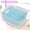 Blue, variant on PinkSheep 6 Pack Plastic Storage Baskets Small Organizer Basket Bins Gray