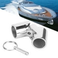 thumbnail image 2 of Steel Tube Connector Boat Coupling Connector Foldable Connector Boat Pipe Connector Boat Parts Marine Stainless Steel Folding Swivel Coupling Tube Pipe Connector With Tip Boat, 2 of 8