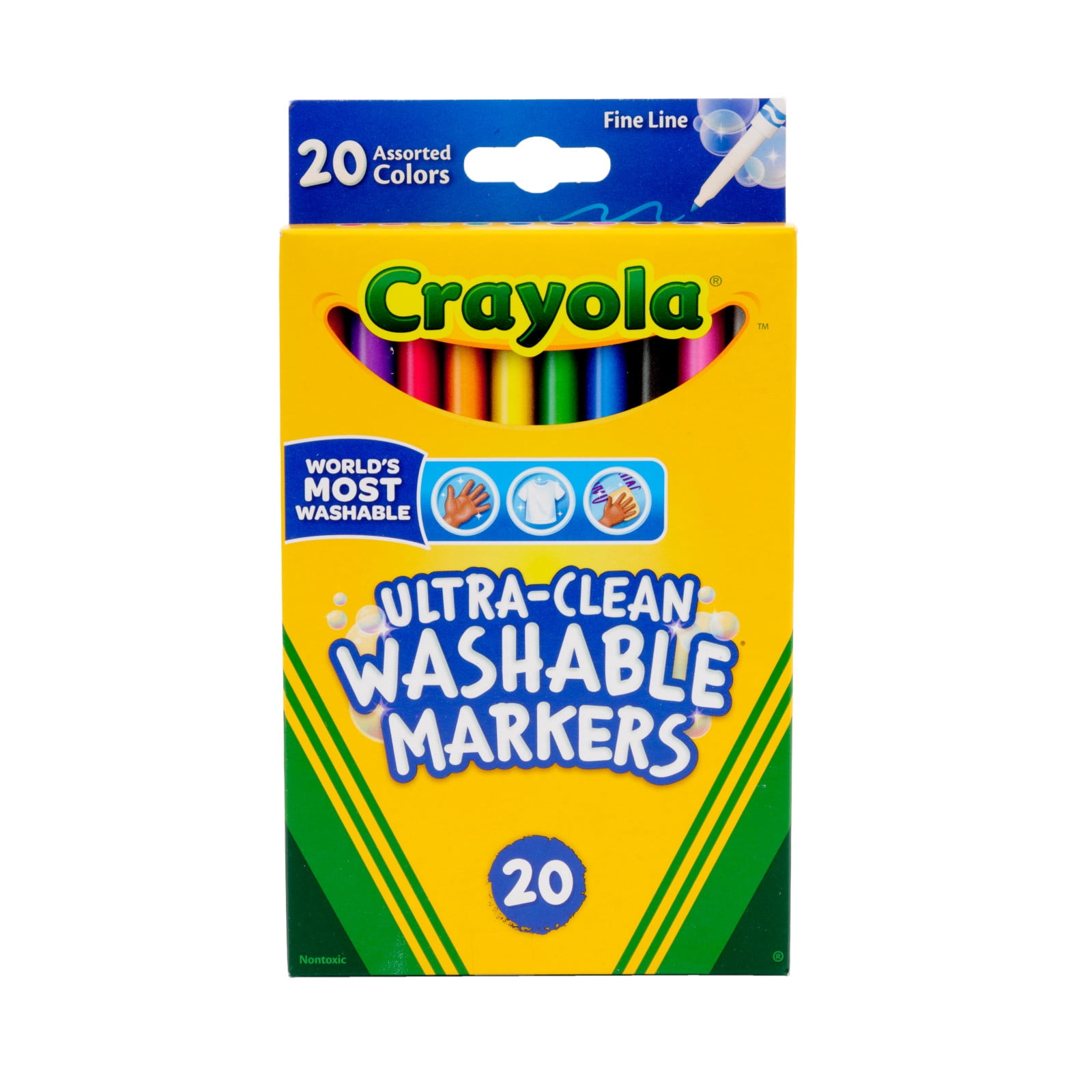 Cra-Z-Art, Washable Super Tip Markers, 20 Bright Colors - Walmart.com