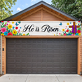 thumbnail image 7 of Floral Design Easter Themed Banner with Cross and Butterflies Background Decoration Party Supplies for Easter Celebrations Church Events Family Gatherings and Religious Parties, 7 of 7