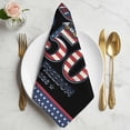 thumbnail image 2 of 250 Years USA Flag Cloth Napkins, Independence Day Eagle Anniversary Washable and Reusable Dinner Napkins Set of 2, Table Napkin for Kitchen Party Birthday Wedding Hotel Housewarming 20"x20", 2 of 9