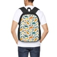 thumbnail image 6 of Daiia Dinosaurs and Tropical Leaves Backpack for Men and Women -Durable Backpack Large Capacity, Water-Resistant Bag with Adjustable Straps and Laptop Compartment, 6 of 9