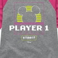 thumbnail image 3 of Disney - Player 1 Start - Toddler & Youth Girls Raglan Graphic T-Shirt, 3 of 4