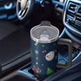 thumbnail image 4 of 40oz Holiday Tumbler with Christmas Tree Lid Straw Stainless Steel Double Wall Insulated Cup Gifts, 4 of 4