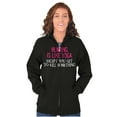 thumbnail image 3 of Funny Sarcastic Hunting Hunters Joke Zip Hoodie Sweatshirt Women Brisco Brands S, 3 of 5