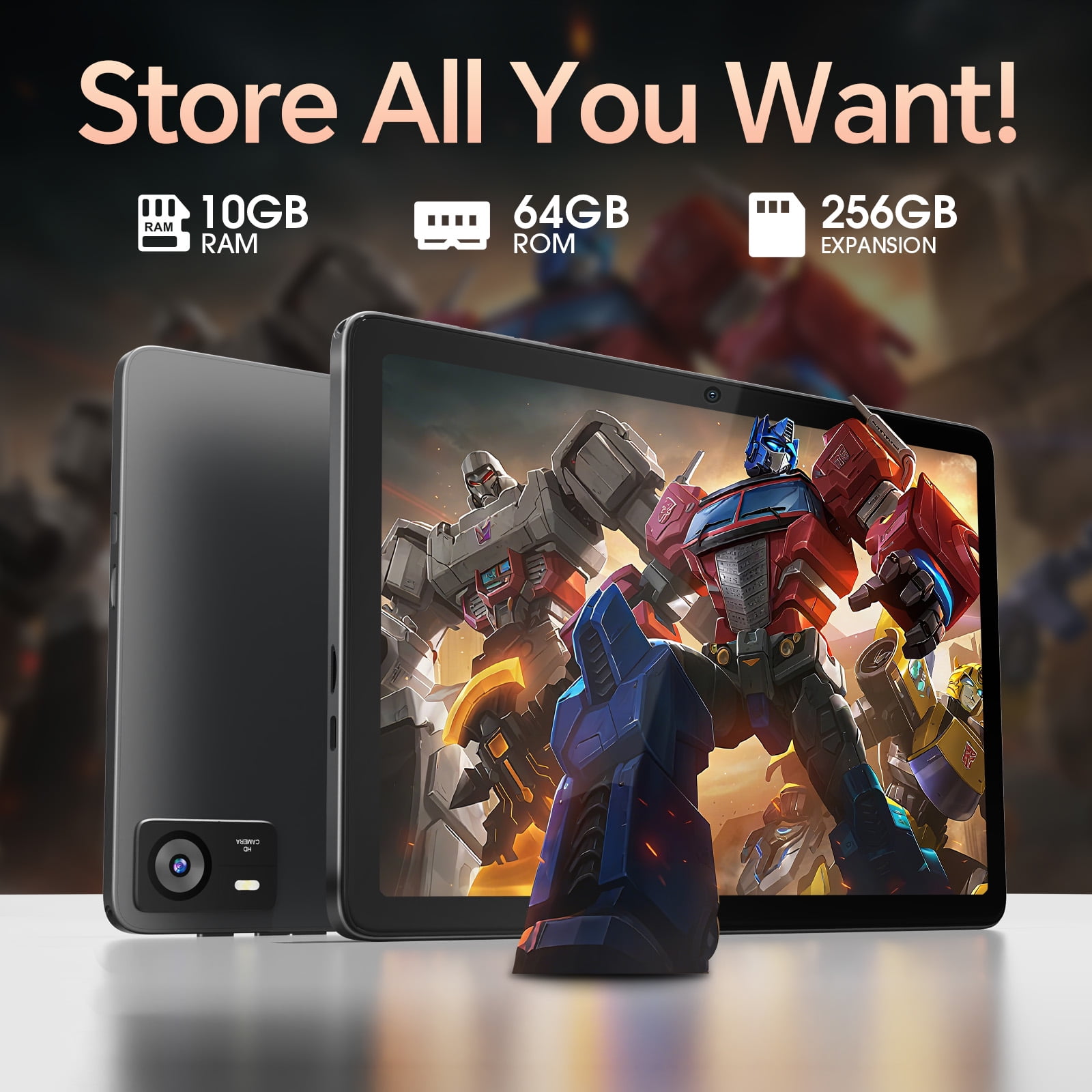Digiland 10.1 Inch Tablet, Helio G80 Octa-Core, 10+64GB Android Pad, 8+13MP Dual Camera, Long-Lasting Battery for Work & Play Tablet Computer