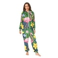 thumbnail image 2 of FORMRS Onesies Pajama for Adults Unisex Hoodie Winter Jumpsuit One Piece Sleepwear, Sizes S-2XL, Pink Flamingo Pattern, 2 of 7