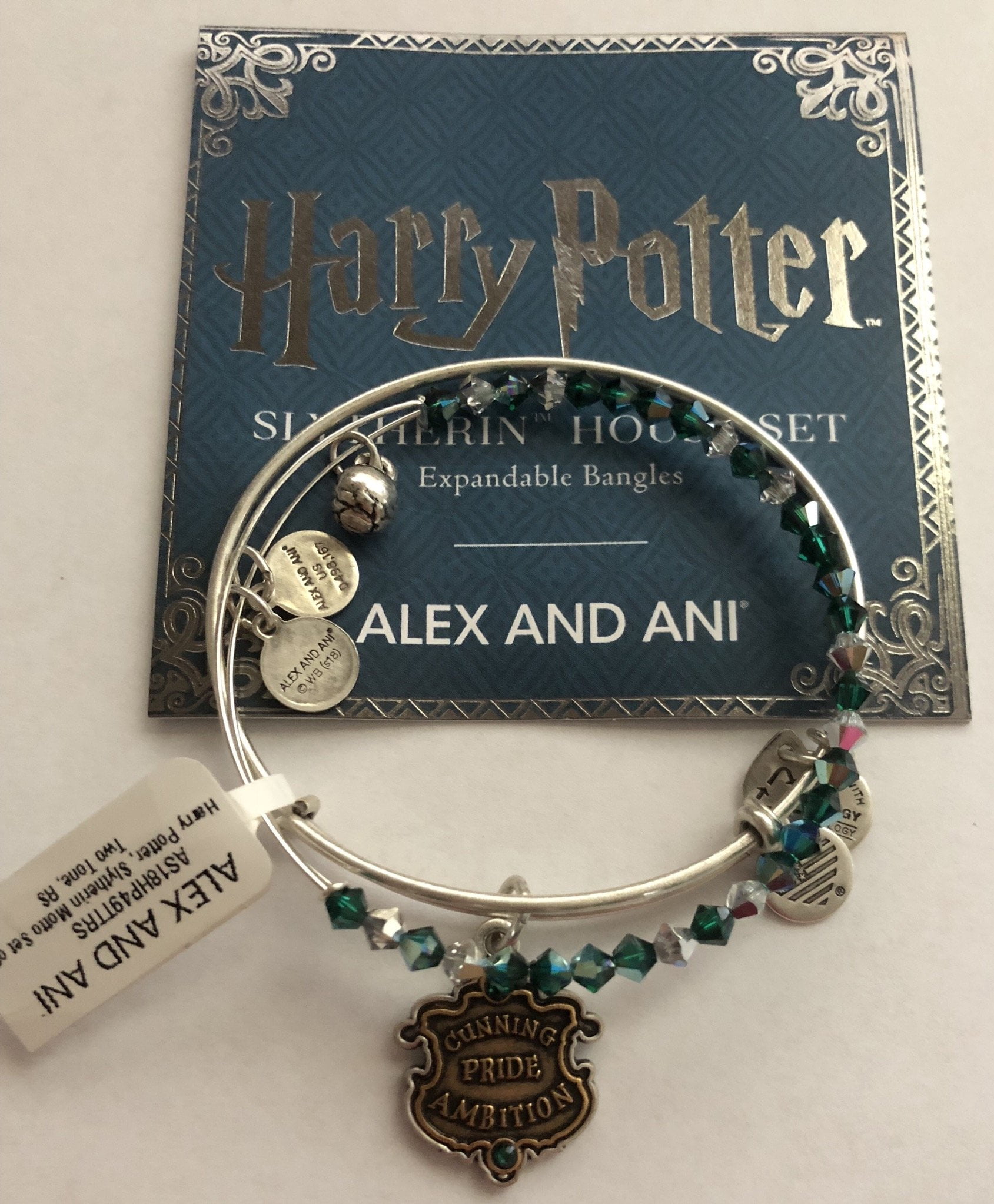 Alex and Ani Womens Harry Potter Gryffindor Motto Set of 2 Two-Tone