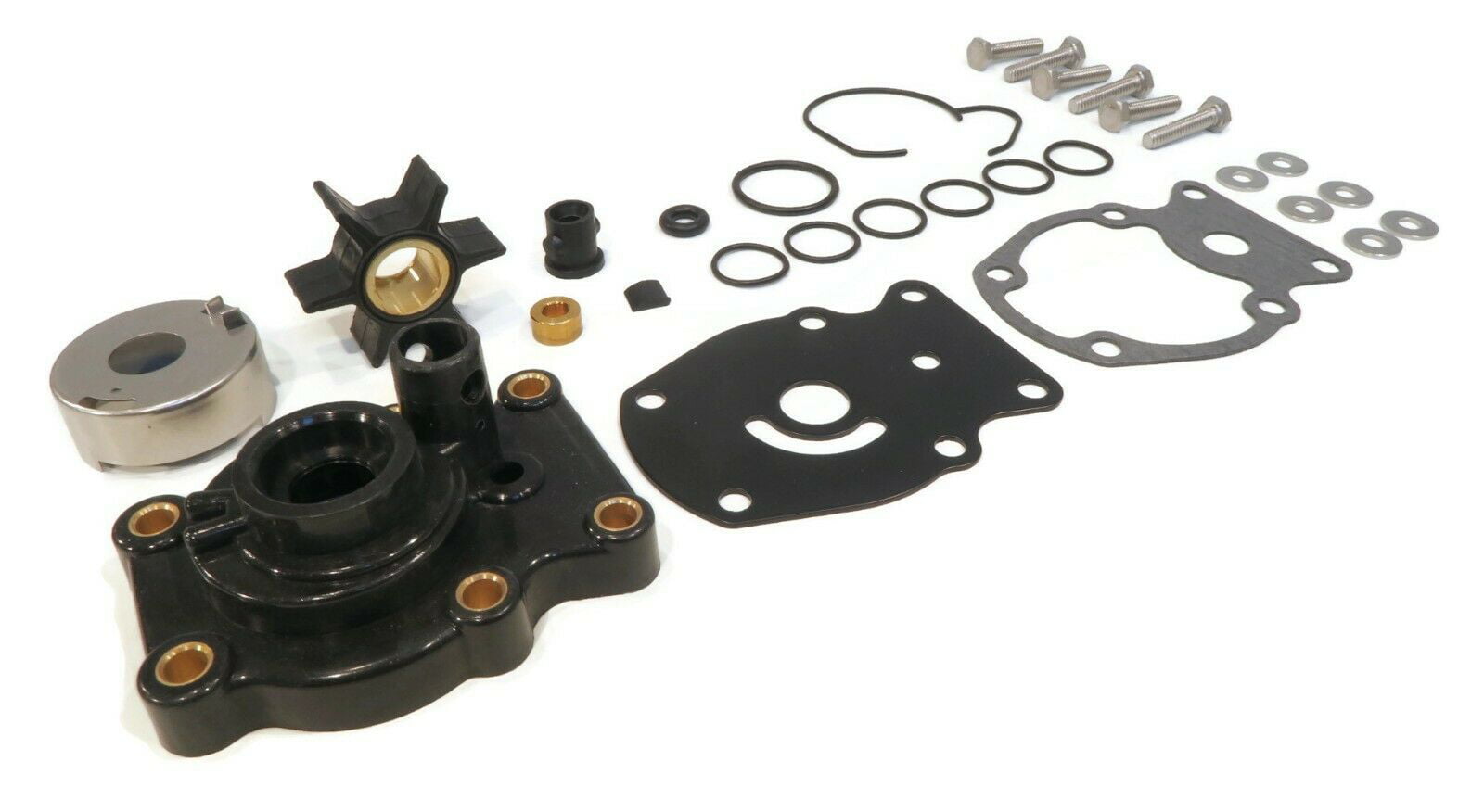Water Pump Rebuild Kit with Housing Key Gasket & Plate Assy Impeller Cup