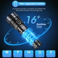 thumbnail image 6 of Juyafio Rechargeable Flashlight, 300,000 High Lumen,5 Light Modes, USB-C Fast Charging, Waterproof Portable Flashlight for Camping, Emergency, Home and Outdoor Use, 6 of 14