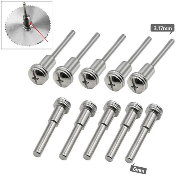 Greenne 10Pcs 3.17 6Mm Shank Mandrel Accessory Rotary Tool For Cutting Discs Polishing