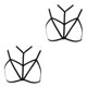 thumbnail image 1 of Minnieouse Fashion Body Chain Harness Set Belly Chains Bra Kit Tassel Thong for Girls 2piezas Negro Tipo 2, 1 of 1