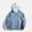 98#Blue, variant on Men's Fashion Solid Color Shoulder Insert Windproof Warm Jacket Long Sleeve Hooded Casual Outwear Coat