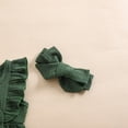 thumbnail image 6 of Beilxfa Baby Girl Clothes Outfits Infant Summer Bowknot Ruffle Sleeveless Jumpsuit Cotton Linen Newborn One-Piece Rompers with Headband, 6 of 7