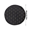 thumbnail image 7 of Oneshrt Round Seat Cushion, Thickened Velvet Seat Cushion, Slow Rebounds Buttock Student Cushion, Office Chair Cushion, Car Seat Cushion Thickened Memory Foam (Round - Black, 15.75x15.75 in), 7 of 7