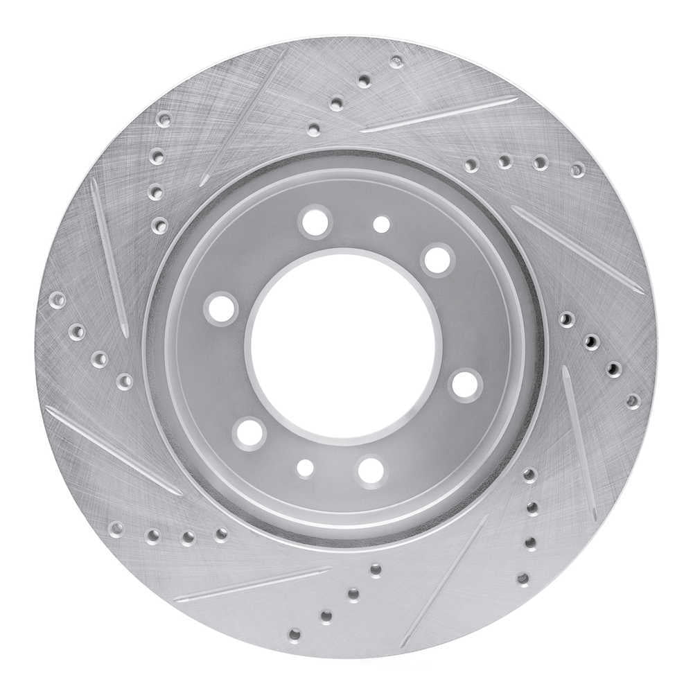 Dynamic Friction Company 631-93000R DFC Brake Rotor - Drilled And Slotted - Silver