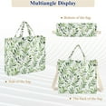 thumbnail image 6 of FORMRS Womens Corduroy Tote Bag Crossbody Shoulder Handbag with Pocket, Green Leafy Pattern, 6 of 7
