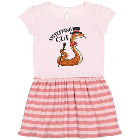 

Inktastic Ssstepping Out- Snake in Top Hat Gift Toddler Girl Dress