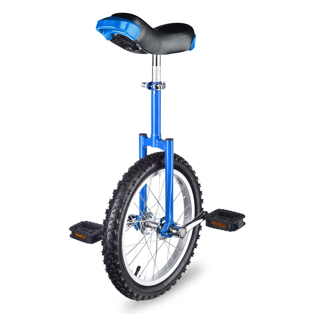 18" Unicycle Mountain Wheel Skid Proof Tire Adjustable Height Balance Exercise 