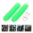 thumbnail image 3 of WEUVEB Universal Motorcycle Fork Boots Green Rubber Easy Install Shock Protection 1Pair, 3 of 8