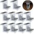 thumbnail image 1 of Bgsha Solar Panel End Clamp , Aluminum Z Brackets for Solar Panels Solar Mounting Brackets Kit for Solar Panel Pv Mounting System Install Accessories 10pcs(Silver), 1 of 10