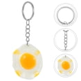 thumbnail image 3 of Shisuyan 10Set Egg Accessory Keychain Pendant Set Poached Egg Shaped Pendants Resin Key Decoration, 3 of 8