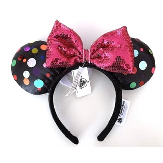 Disney Parks Sherpa Pink Tie Dye Minnie Mouse Ears Headband  display picture 1