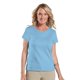 thumbnail image 1 of Camiseta de punto fino de mujer AZUL CLARO 2XL LAT 3516, 1 of 1