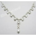 thumbnail image 2 of SilverStarJewel 925 Solid Silver Aaa Fresh Water Pearl Curb Chain Necklace 17.9" 9.5 Grams, 2 of 2