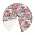 thumbnail image 2 of KLL Cartoon Hearts Christmas Tree Skirt 48" ,Party Decorations Farmhouse for Christmas Decorations Holiday Party, 2 of 6