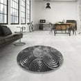 thumbnail image 4 of Ahgly Company Machine Washable Indoor Rectangle Transitional Dark Gray Black Area Rugs, 8' x 12', 4 of 7