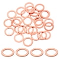 thumbnail image 1 of 100 Pack M14 Flat Washer Copper Washer Sealing Rings, 14mm ID 20mm OD 1.5mm Thick, 1 of 6