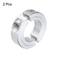 thumbnail image 3 of 2 Pack Double Split Clamp-On Shaft Collar 1" Bore Two-Piece Clamping Collar, 1-3/4" OD, 1/2" Thick, Aluminum, 3 of 6
