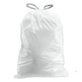 thumbnail image 5 of Plasticplace Custom Fit Trash Bags, Compatible with simplehuman Code X (100 Count) White Drawstring Garbage Liners 21 Gallon/ 80 Liter, 26" x 24.5", 5 of 9